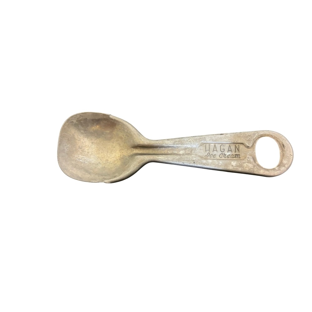 Vintage‎ Hagan Ice Cream Scoop Cast Aluminum Spade Metal Dairy 7" Summer Wedding